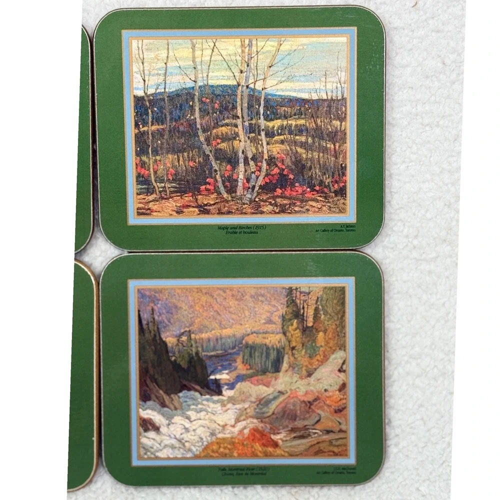 Vintage Jason Coasters Scenic Painting Art Gallery of Ontario Set 6 Box